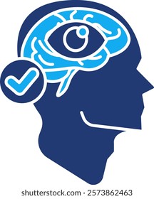 Clarity Icon - Dual Tone Style - Critical Thinking Theme
