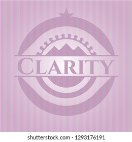 Clarity pink emblem