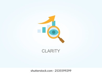 Illustration des Klarheitsvektors oder Logo-Zeichensymbols