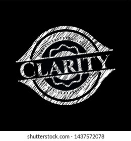Clarity written on a blackboard. Vector Illustration. Detailed.