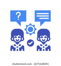 Icono de clarificación Ilustración vectorial mixta