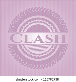 Clash realistic pink emblem
