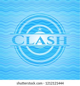 Clash water representation emblem.