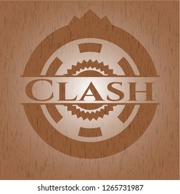 Clash wooden emblem