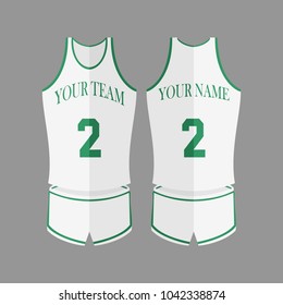 Clasic Basketball Jersey Vector Ilustration