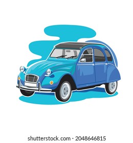 clasic car vector illustration design good for t-shirt design