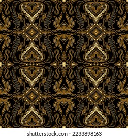 Clasic Indonesian Batik Lar Gancet Pattern