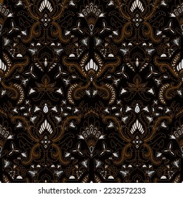 Clasic Indonesian Batik Sogan Pisan Bali Pattern