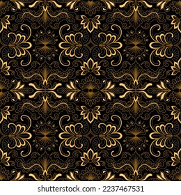 Clasic Indonesian Batik Ukel Modern Miror Pattern