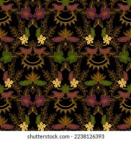 Clasic Indonesian Premium Batik Sogan Pattern