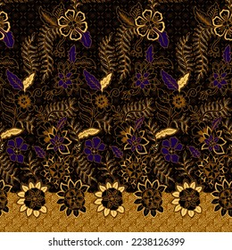 Clasic Indonesian Premium Batik Sogan Pattern