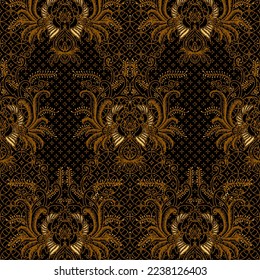 Clasic Indonesian Premium Batik Sogan Pattern