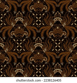 Clasic Indonesian Premium Batik Sogan Pattern