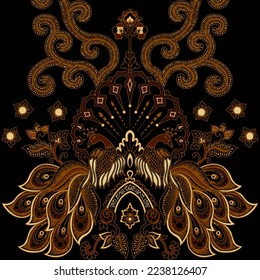 Clasic Indonesian Premium Batik Sogan Pattern