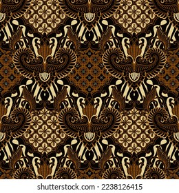 Clasic Indonesian Premium Batik Sogan Pattern