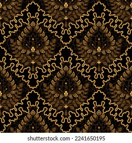 Clasic Indonesian Premium Batik Sogan Pattern