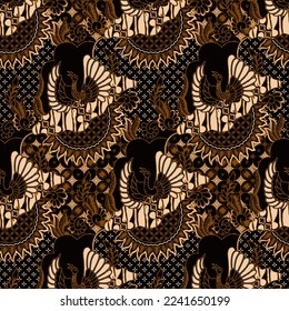 Clasic Indonesian Premium Batik Sogan Pattern