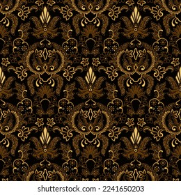 Clasic Indonesian Premium Batik Sogan Pattern