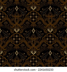 Clasic Indonesian Premium Batik Sogan Pattern