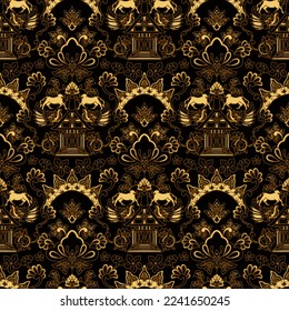 Clasic Indonesian Premium Batik Sogan Pattern