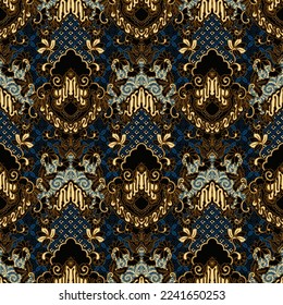 Clasic Indonesian Premium Batik Sogan Pattern