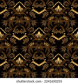 Clasic Indonesian Premium Batik Sogan Pattern