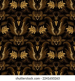 Clasic Indonesian Premium Batik Sogan Pattern