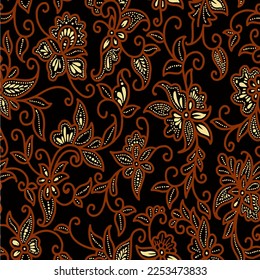 Clasic Indonesian Premium Batik Sogan Pattern