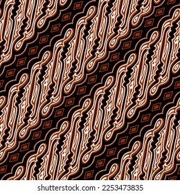 Clasic Indonesian Premium Batik Sogan Pattern