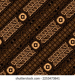 Clasic Indonesian Premium Batik Sogan Pattern