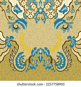 Clasic Indonesian Premium Batik Sogan Pattern