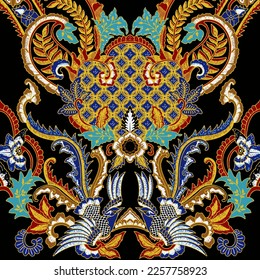 Clasic Indonesian Premium Batik Sogan Pattern