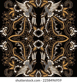 Clasic Indonesian Premium Batik Sogan Pattern