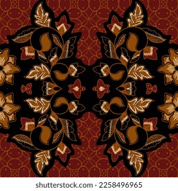 Clasic Indonesian Premium Batik Sogan Pattern