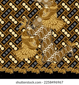 Clasic Indonesian Premium Batik Sogan Pattern