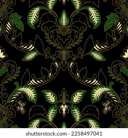 Clasic Indonesian Premium Batik Sogan Pattern