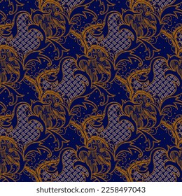 Clasic Indonesian Premium Batik Sogan Pattern