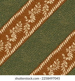 Clasic Indonesian Premium Batik Sogan Pattern