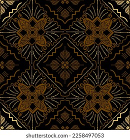 Clasic Indonesian Premium Batik Sogan Pattern