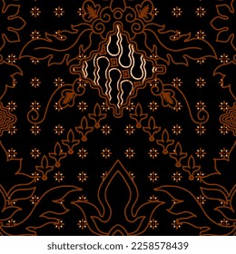 Clasic Indonesian Premium Batik Sogan Pattern