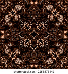 Clasic Indonesian Premium Batik Sogan Pattern