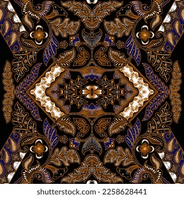 Clasic Indonesian Premium Batik Sogan Pattern