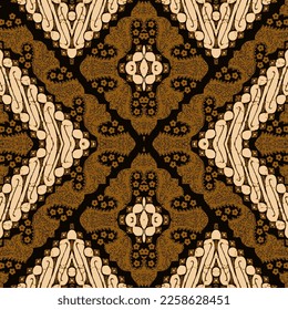 Clasic Indonesian Premium Batik Sogan Pattern