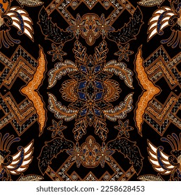 Clasic Indonesian Premium Batik Sogan Pattern