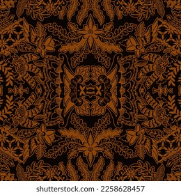 Clasic Indonesian Premium Batik Sogan Pattern