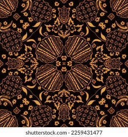 Clasic Indonesian Premium Batik Sogan Pattern