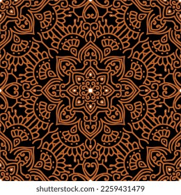 Clasic Indonesian Premium Batik Sogan Pattern