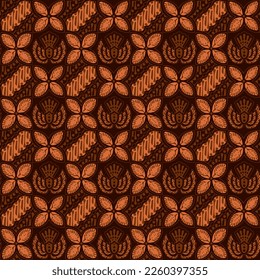 Clasic Indonesian Premium Batik Sogan Pattern