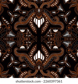 Clasic Indonesian Premium Batik Sogan Pattern