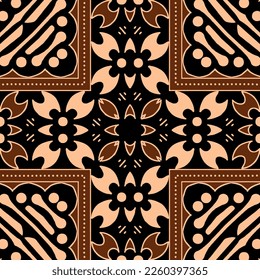 Clasic Indonesian Premium Batik Sogan Pattern